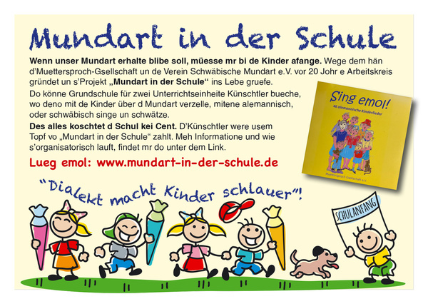 Mundart in der Schule Mundart in der Schule