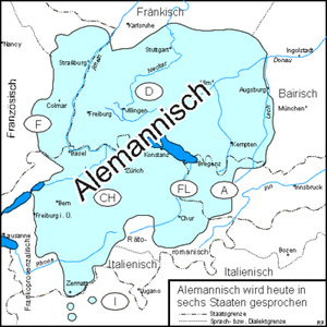 Alemannischer Sprachraum - Muettersproch-Gsellschaft